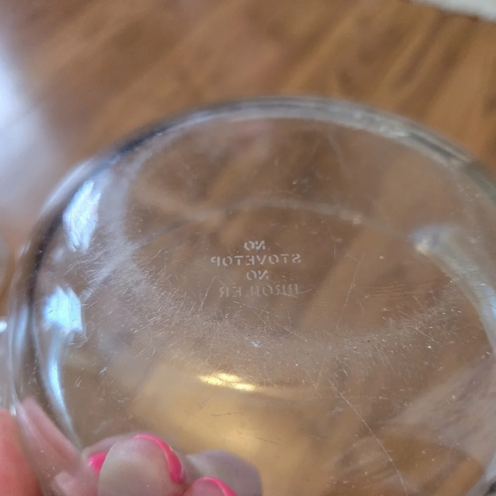 Vintage PRYEX Round Casserole Clear Glass Baking Dish with Lid 451 France X Bake